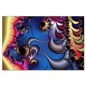  Horns of Derision Fractal Cool Large Poster by  