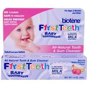  First Teeth Baby Toothpaste, Apple Banana Tube (1.4 oz 