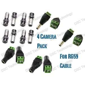   adapter kit for RG59 Cable. Power and BNC Twist adapter Camera