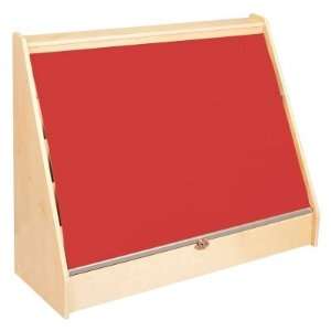    Guidecraft Hideaway Single Sided Book Browser   Red