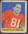 1948 Leaf Football #7A Moose Fischer Notre Dame Red Background 