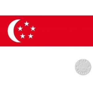  Singapore 5 x 8 Nylon Flag Patio, Lawn & Garden
