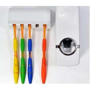  Automatic Toothpaste Dispenser and Tooth Brush Holder Set 