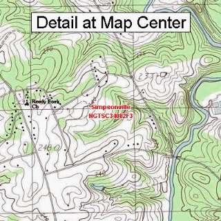  USGS Topographic Quadrangle Map   Simpsonville, South 