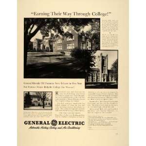   Mount Holyoke College Women   Original Print Ad