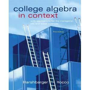  College Algebra in Context with Applications for the 