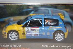 Renault Clio S1600 WRC #3, 2006 IXO Altaya 1/43 NEW  