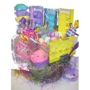Easter Peeps Gift Basket Grocery & Gourmet Food