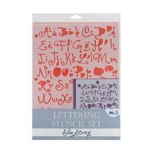  Lettering Stencil 4 Piece Set Silly String Electronics