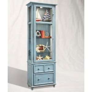  ColorTime Vista Display Cabinet in Cerulean Blue 
