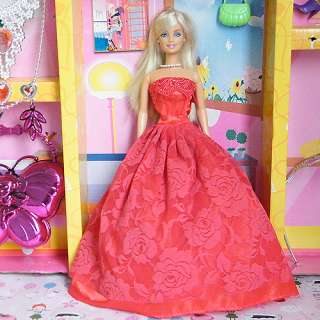 New Fashion Handmade Princess Clothes Dress Gown Skirt for Barbie Doll 