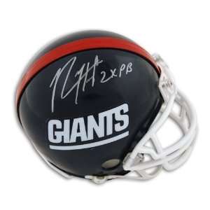   Giants Mini Helmet Inscribed 2X PB to signify hi 