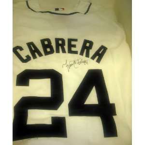 Detroit Tigers Miguel Cabrera Hand Signed Autographed Baseball Jersey