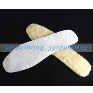   Warm Artificial Wool Unisex Boots Insole Plush Shoe Inserts NEW  