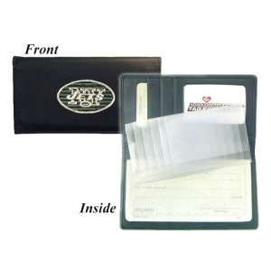  New York Jets Embroidered Leather Checkbook Cover Sports 