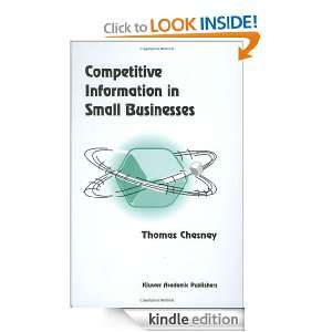 Competitive Information in Small Businesses T. Chesney  