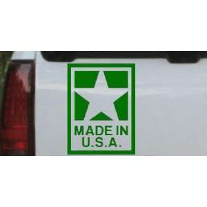 Made In the USA Military Car Window Wall Laptop Decal Sticker    Dark 