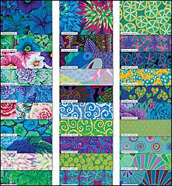 Kaffe Fassett COLLECTIVE WATER 6 Charm Pack Quilting Fabric Squares 