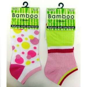  Ladies Bamboo Shorties Socks Assorted Patterns(pack Of 12 