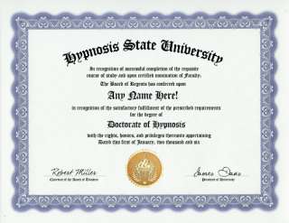 hypnosis degree custom career diploma get your doctorate right now 