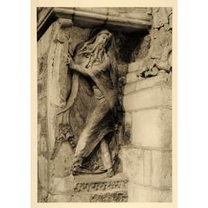  1927 Sculpture Prophet Isaiah Church Souillac France 