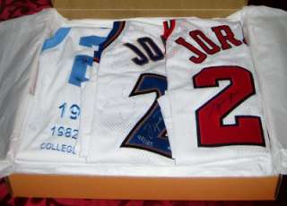 Michael Jordan Auto Limited Edition (3) Career Matching Jersey Set UDA 