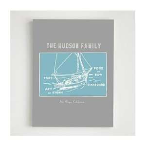  personalized boat diagram wall art