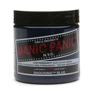   Panic Semi Permanent Hair Color Cream, Shocking Blue, 4 fl oz Beauty