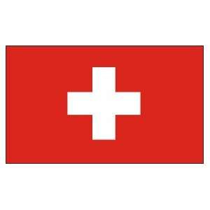  SWITZERLAND SWISS CONFEDERATION RED SQUARE & CROSS FLAG 