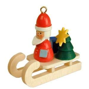  Ulbricht Santa on Sled with Presents Ornament