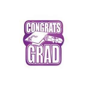  Congrats Grad Cutout Purple 