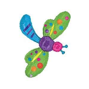  Colorful Shimmery Dragonfly 50 Mylar Balloon Health 
