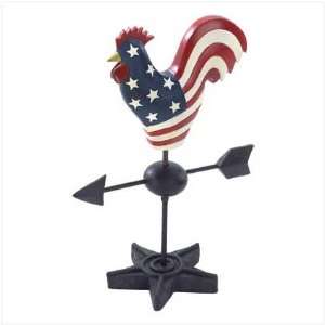  PATRIOTIC ROOSTER VANE Patio, Lawn & Garden