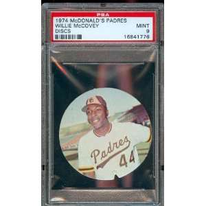   Disc Willie McCovey San Diego Padres PSA 9 MINT
