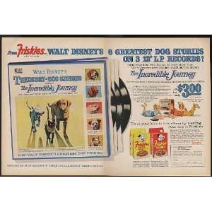 1963 Friskies Dog Food Walt Disney Dog Stories Album Offer Double Page 