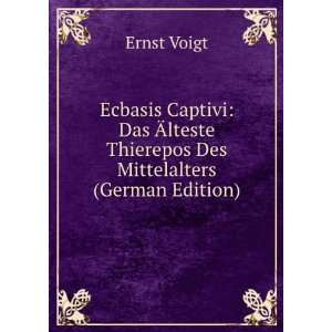   lteste Thierepos Des Mittelalters (German Edition) Ernst Voigt Books