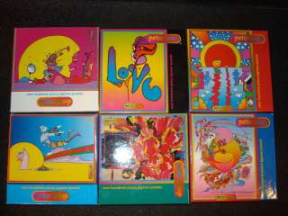 PETER MAX PUZZLES SET OF 6 100PC SEALED NEW HTF  