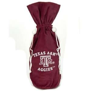  Texas A&M Aggies 14 Velvet Wine Bag   Set of 3   NCAA 