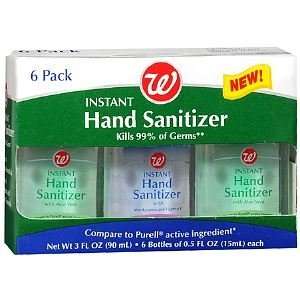   Instant Hand Sanitizer 6 Pack, .5 oz Health 