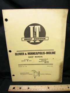 1975 Minneapolis Moline G955 G1355   Oliver 2255 Manual  