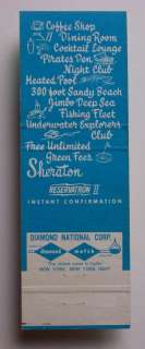 1960s Matchbook Sheraton Lucaya Freeport Bahamas MB  