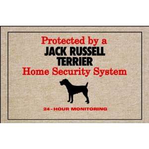  Dog Welcome Mat   Protected by a Jack Russell Terrier Home 