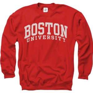  Boston Terriers Red Arch Crewneck Sweatshirt Sports 