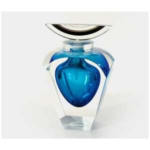  Correia Designer Art Glass, Perfume Bottle, Elite Aqua 