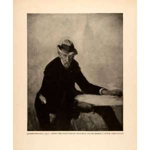 1925 Print Joseph Pennell Portrait Wayman Adams 