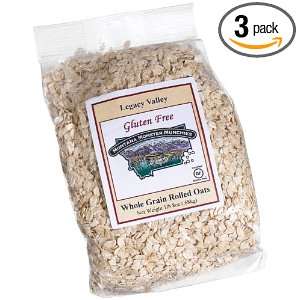 Legacy Valley Certified Gluten Free Rolled Oats, 24 Ounce Bags (Pack 