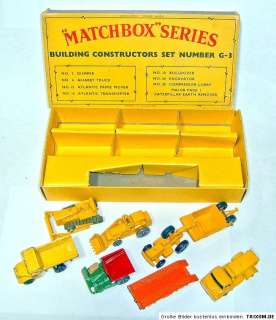 Matchbox G 3 Building Constructors Set 1961  