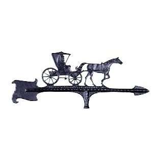  Black 30 in. Country Doctor Weathervane Patio, Lawn 