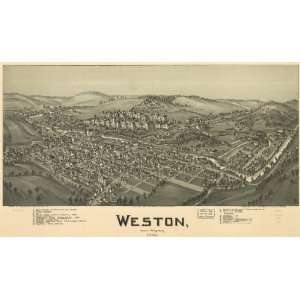   Map Weston, West Virginia 1900. Drawn by T. M. Fowler.