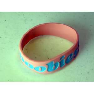  New Fashion Hot Items Silicone Rubber Bracelet Heart Boobies 